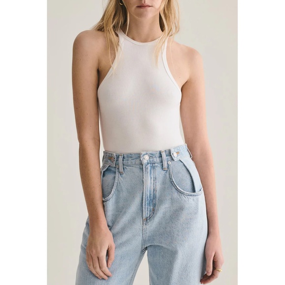 Agolde Tops - NWT Agolde Rianne High Neck Racerback Body Suit